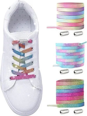 Productafbeelding van Strikloze Elastische Schoenveters met Snelsluiting - 3 Paar