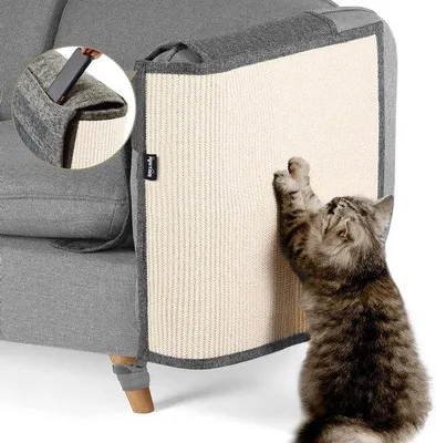 Produktbild von Famanu Kratzmatte Katzen Möbelbeschützer - Dunkelgrau, Set von 2