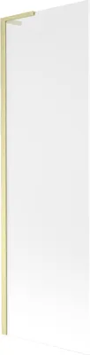 Produktbild von Mexen Next L Badewannenabtrennung 1-flügelig 60 x 150 cm, satiniert, gebürstetes Gold - 895-060-000-03-30-55