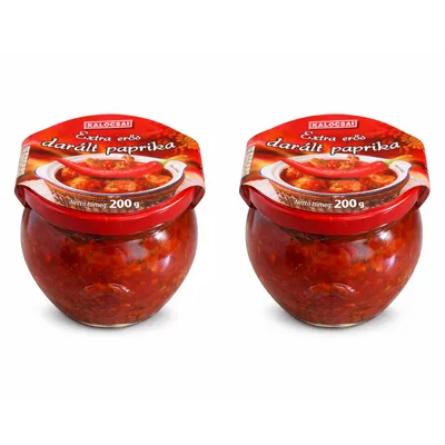 Produktbild von Kalocsai Darált Extra Erös Paprika 2er Pack (2x200g) Glas – Original Ungarische