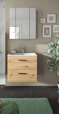 Produktbild von Badezimmer-Set >Ice< in artisan oak - 60x185x46cm (BxHxT)