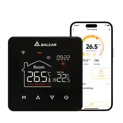 Produktbild von SALCAR WiFi LCD Thermostat Heizung Smart Für Elektrische Fussbodenheizung 16A