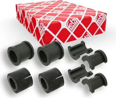 Produktbild von FEBI BILSTEIN Lagersatz Stabilisator 27258 Hinten für RENAULT TRUCKS Premium 85mm 40mm 75mm 1,001kg