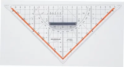 Zdjęcie produktu dla Rumold 1054, 45° trójkąt, Szkło akrylowe, Przezroczysty, 64 g, 1 szt.