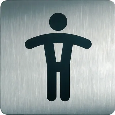 Obrázek produktu pro DURABLE Piktogram "WC páni" 150x150 mm, st?íbrná, 495423