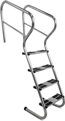 Produktbild von IDEAL Treppenleiter mit Sicherheitsstufen V2A 4-stufig bis 1,50m Beckentiefe