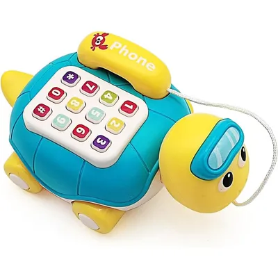 Produktbild von Minicee Krabbel Schildkröte Spielzeug mit Licht Musik Motorik Lernspielzeug 2+