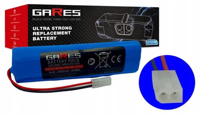 Zdjęcie produktu dla Gares Akumulator do Mbot 500 900 950 Tefal Series 75 14,4V | 14,4V 2,9 Ah Li-Ion | Mocna Bateria do Robot Sprzątający | Wydajny Zamiennik Gares®