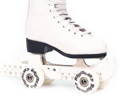 Produktbild von Rollergard Kufenschoner mit Rollen für Eiskunstlauf