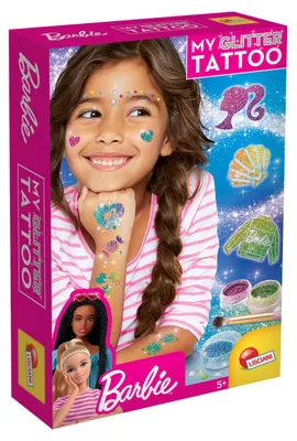 Produktbild von Lisciani 100958 - Barbie Glitzer Tattoos My Glitter Tattoo Mädchen Kinder Geschenk kreativ