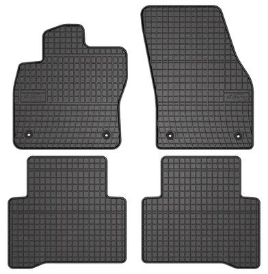 Produktbild von Gummi-Fußmatten für Volkswagen Touran II 2016- (Minivan) – 4-tlg, Schwarz, passgenau – Wielganizator SolidPRO