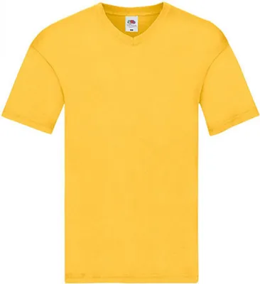 Produktbild von Fruit of the Loom 61-426-0 | Herren Original V-Neck T - Farbe: Sunflower - Größe: M