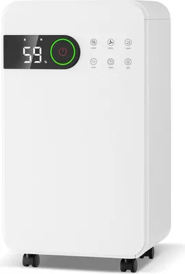 Produktbild von Luftentfeuchter Elektrisch, 15L/24H, 2,3L Wassertank, Raumentfeuchter Schlafmodus & 24h Timer, Lufttrockner mit Digitalanzeige& Ablaufschlauch, Für Raeume bis zu 15 m2