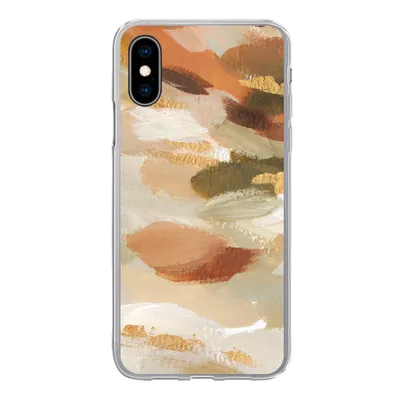 Produktbild von MuchoWow® Handyhülle Schutzhülle Hülle für iPhone X Farbe - Gold - Braun Silikon Softcase Handy Hülle - Handyhülle