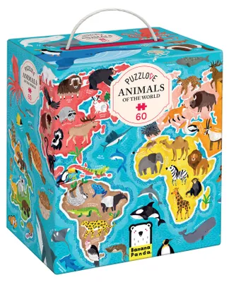 Obrázek produktu pro Banánová panda Puzzle Láska ke zvířatům celého světa (60 dílků)