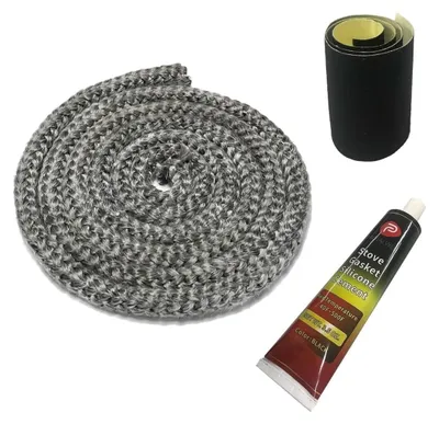 Productafbeelding van Houtkachelpakking - 12 mm - 1,8 m - Grafiet