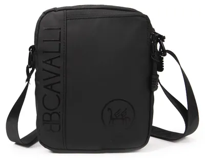 Imagen del producto de Bolsa de Bandolera Hombre B Cavalli Poliéster con Cremallera Black B UNICA 15x19x5 cm