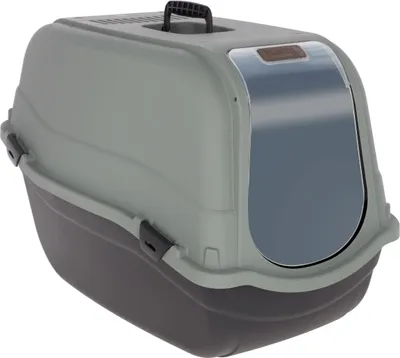 Image de Kerbl Katzentoilete Emma Eco XL ( mit Filter, 65x44x46, schwarz/grüngrau) 80979