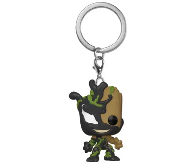 Image de Marvel Spider-Man Maximum Venom - Venomized Groot - Porte-clés Funko Pocket POP ! Keychain