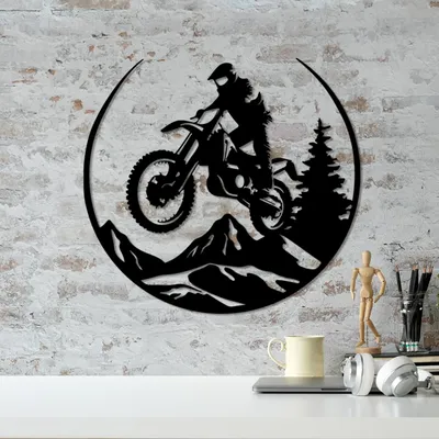 Image de Wallity, élégant accessoire mural en métal, noir, 46 x 49 cm | 100% métal