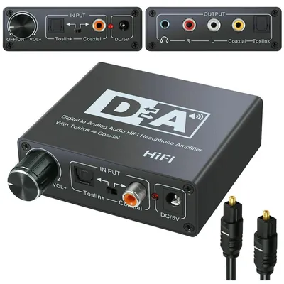 Produktbild von Audio-Konverter von TOSLINK/Koax. SPDIF zu RCA (Cinch)/3,5mm/TOSLINK/Koax. SPDIF