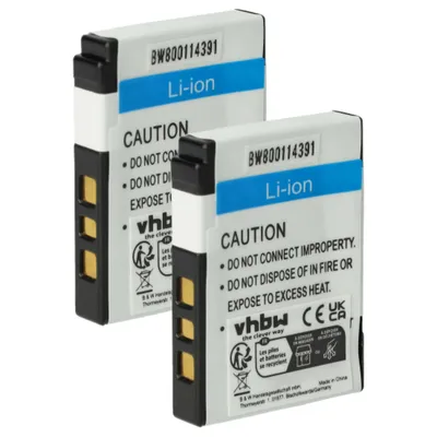 Produktbild von vhbw 2x Akku Ersatz für Kodak Klic-7002 für Kamera (460 mAh, 3,6 V, Li-Ion)