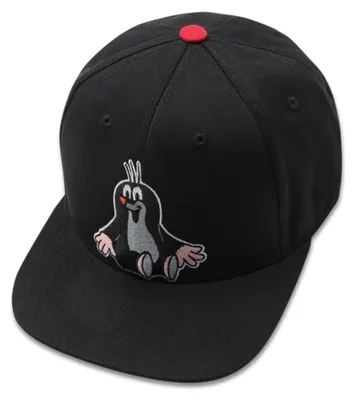 Image de Casquette Koaa Snapback « La petite taupe sur la casquette », noire, taille unique