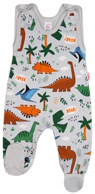 Produktbild von KLEKLE Dino-Strampler mit Druckknöpfen Gr. 62