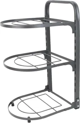 Produktbild von Vielseitiger Dreier-Regal-Organisator für die Küche - Holzplatte-Küchenlagerung und -organisation