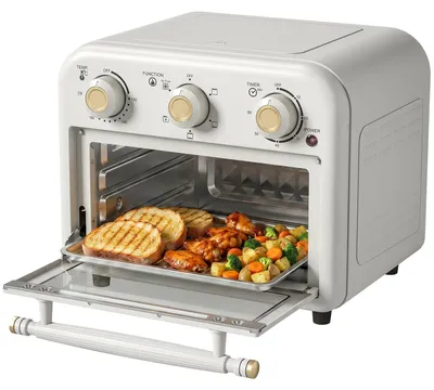 Produktbild von HOMCOM Heißluftfritteuse 12 Liter Mini Backofen mit Umluft, 5 Programmen