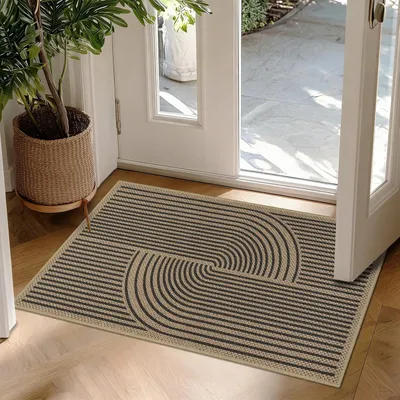 Imagen del producto de Alfombrilla atrapasuciedad, lavable, 50 x 80 cm, antideslizante, para uso interior y exterior