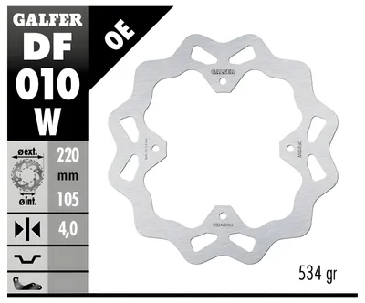 Produktbild von Bremsscheibe Hinten Für Honda Crf 250L/M '13- Crf 300L Rally '21- Fmx 650 '05- Nx 650 Dominator '93-'01 Slr 650 '96- (Wa