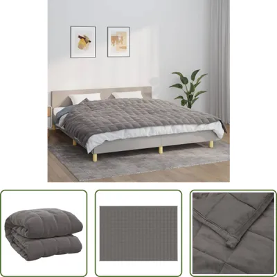 Produktbild von The Living Store Gewichtsdecke Grau 155x220 cm 7 kg Stoff