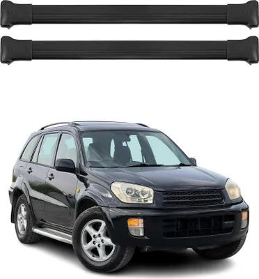 Image de OMAC Barres de toit en aluminium pour Toyota RAV4 I 1996-2000 Noir 2Pcs