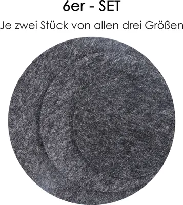 5er Set Filzuntersetzer In Herzform – 5 Mm Dick, Waschbar, Für Gläser & Schalen, In Rot, Orange Oder Grün