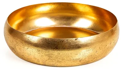 Produktbild von Dekoschale aus Metall 22 x 22 x 5,3 cm in Gold