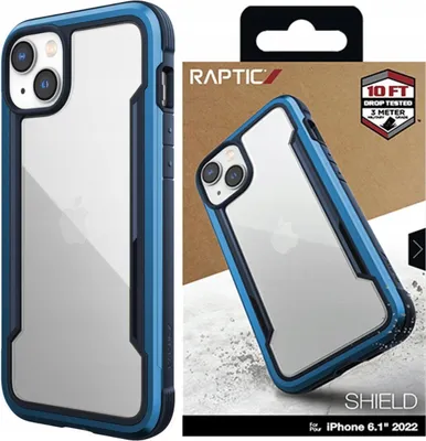 Immagine prodotto di Raptic X-Doria Shield Custodia per Iphone 14 Custodia blindata Blu