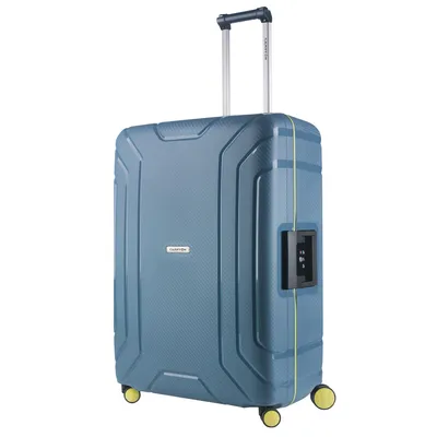 Image de Valise de voyage CarryOn Steward, 100 litres - 75 cm, avec fermeture intégrée - Bleue