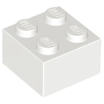 Produktbild von Lego® 2x2 Stein 3003 - 250 Stück Weiß