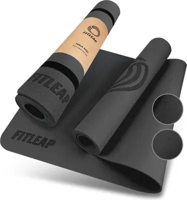 Produktbild von Fitleap Yogamatte Pro aus umweltfreundlichem TPE-Schaum. Sehr rutschfeste, schadstofffreie, hypoallergene und hautfreundliche Gymnastik-Matte, Fitness-Matte, Turn-Matte