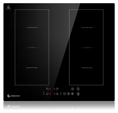 Induktionskochfeld 60 cm, 4 Zonen, 7200 W, flexibel