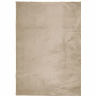 Produktbild von vidaXL Teppich HUARTE Kurzflor Weich und Waschbar Sandfarben 140x200cm