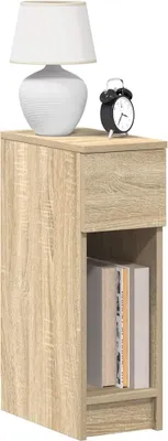 Immagine prodotto di vidaXL Comodino con cassetto rovere Sonoma 20x36x60 cm