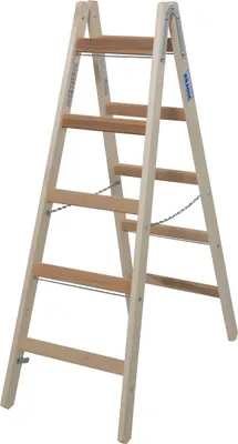 Produktbild von KRAUSE Stehleiter STABILO natur 2x 5 Sprossen, H: 147,0 cm