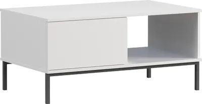 Produktbild von MIRJAN24 Couchtisch  Querty 02, Loft Wohnzimmer Kolektion, Modern Kaffeetisch, Stilvoll Tisch  (Farbe: Weiß)