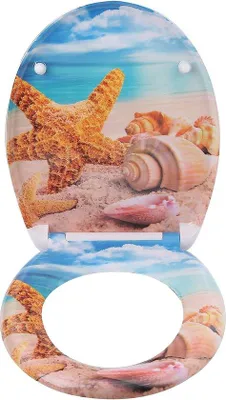 Obrázek produktu pro Toaletní prkénko z duroplastu s mechanismem Soft-Close a rychlým uzávěrem pro snadné čištění