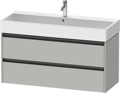 Produktbild von Duravit Ketho.2 Wastafelonderkast 118,4x46x54,9 cm Mat Betongrijs