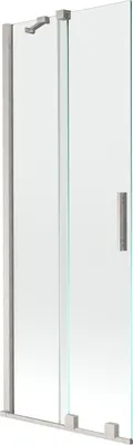 Obrázok produktu pre Mexen Velar 2-krídlová posuvná vaňová zástena 75 x 150 cm, transparentná, brúsený nikel - 896-075-000-01-97