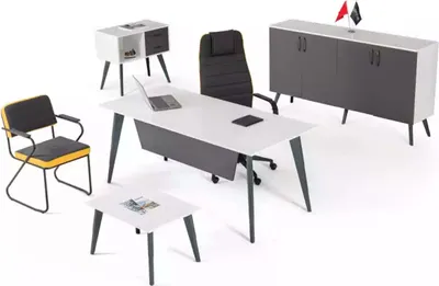 Image de Bureau complet, ensemble de 4 pièces, mobilier de bureau design