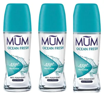 Produktbild von 3x 50 ml Mum Deo Roll on Ocean Fresh